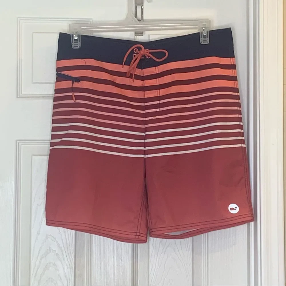 Vineyard Vines Mens Surflodge Board Shorts Striped Size 32
